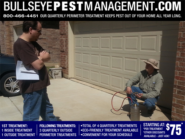 Bullseye Pest Management is here to take care of your Pest Control, your Lawn Prosperity and your Animal Removal needs, with superior industry knowledge and an honest willingness for great customer service.